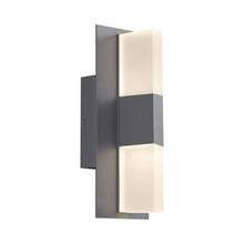 Load image into Gallery viewer, Lyft 12 Outdoor LED Wall Light in Charcoal / Diffuser/None.
