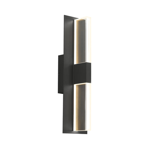 Lyft 18 Outdoor LED Wall Light in Black and White.