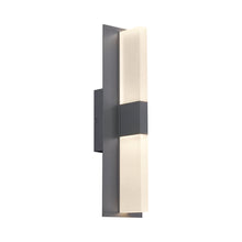 Load image into Gallery viewer, Lyft 18 Outdoor LED Wall Light in Charcoal / Diffuser.
