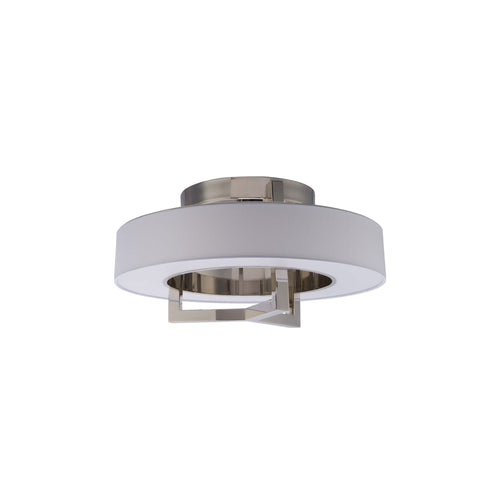 Madison LED Flush Mount Ceiling Light in Small/Brushed Nickel.