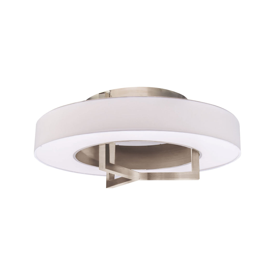 Madison LED Flush Mount Ceiling Light in Large/Brushed Nickel.
