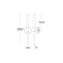 Load image into Gallery viewer, Magic LED Wall Light- line drawing.

