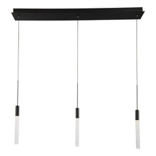 Load image into Gallery viewer, Magic Linear LED Chandelier in Black.
