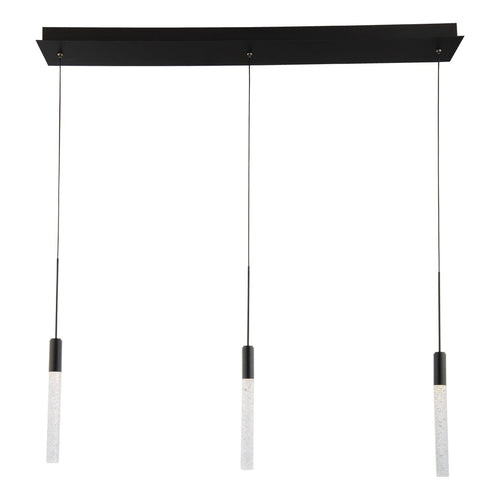 Magic Linear LED Chandelier in Black.