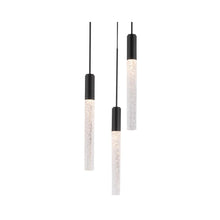 Load image into Gallery viewer, Magic Round LED Chandelier in 3-Light/Black.
