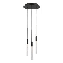 Load image into Gallery viewer, Magic Round LED Chandelier in Black.

