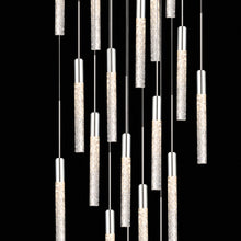 Load image into Gallery viewer, Magic Round LED Chandelier in Detail.
