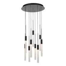 Load image into Gallery viewer, Magic Round LED Chandelier in Detail.
