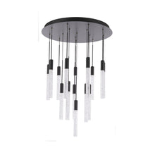 Load image into Gallery viewer, Magic Round LED Chandelier in Detail.
