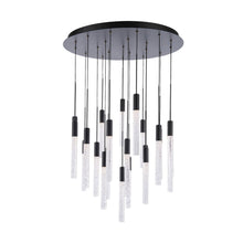Load image into Gallery viewer, Magic Round LED Chandelier in Detail.
