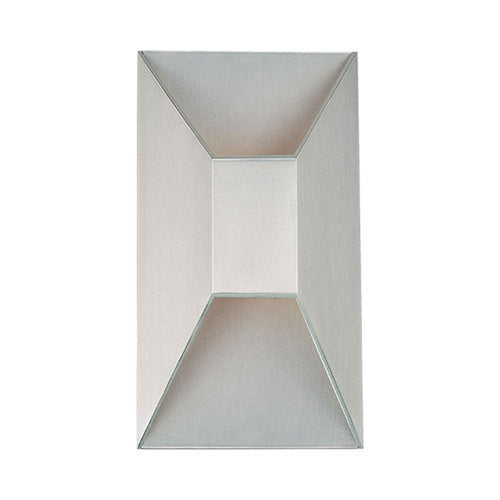 Maglev Outdoor LED Wall Light in Silver.