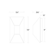 Load image into Gallery viewer, Maglev Outdoor LED Wall Light - line drawing.
