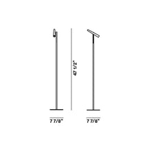 Load image into Gallery viewer, Magneto LED Floor Lamp - line drawing.
