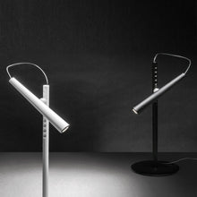 Load image into Gallery viewer, Magneto LED Table Lamp in Black and White.
