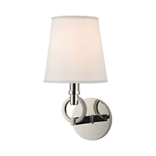Load image into Gallery viewer, Malibu Wall Light in Polished Nickel.
