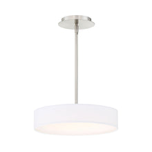 Load image into Gallery viewer, Manhattan LED Pendant Light in Brushed Nickel (Small).
