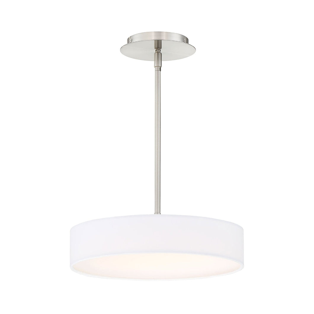 Manhattan LED Pendant Light in Brushed Nickel (Small).