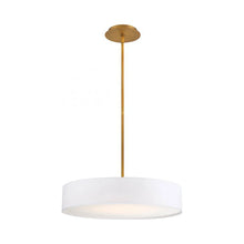 Load image into Gallery viewer, Manhattan LED Pendant Light in Aged Brass (Medium).
