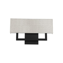 Load image into Gallery viewer, Manhattan LED Wall Light in Black (Large).

