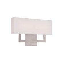 Load image into Gallery viewer, Manhattan LED Wall Light in Brushed Nickel (Large).

