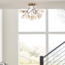 Load image into Gallery viewer, Mara LED Semi Flush Mount Ceiling Light in - Exhibition.
