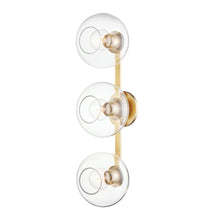 Load image into Gallery viewer, Margot 3-Light Wall Light in Silver.
