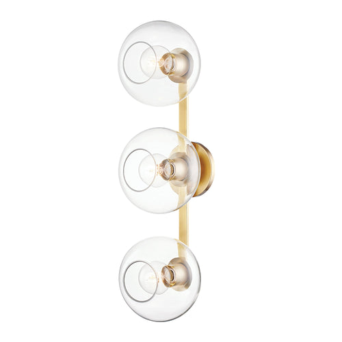 Margot 3-Light Wall Light in Silver.