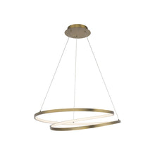 Load image into Gallery viewer, Marques LED Pendant Light in Aged Brass (Small).
