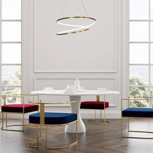 Load image into Gallery viewer, Marques LED Pendant Light in living room.
