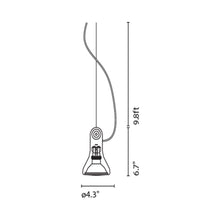 Load image into Gallery viewer, Atlas LED Pendant Light - line drawing.
