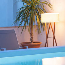 Load image into Gallery viewer, Cala 140 Outdoor LED Floor Lamp in Outside Area.
