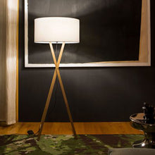 Load image into Gallery viewer, Cala LED Floor Lamp in living room.
