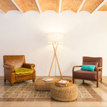 Load image into Gallery viewer, Cala LED Floor Lamp in living room.
