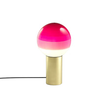 Load image into Gallery viewer, Dipping Light LED Table Lamp in Pink/Brushed Brass/Small.
