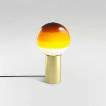 Load image into Gallery viewer, Dipping Light LED Table Lamp in Amber/Brushed Brass/Small.
