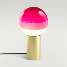Load image into Gallery viewer, Dipping Light LED Table Lamp in Pink/Brushed Brass/Large.
