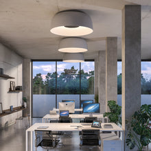 Load image into Gallery viewer, Djembe C 100 LED Flush Mount Ceiling Light in living room.
