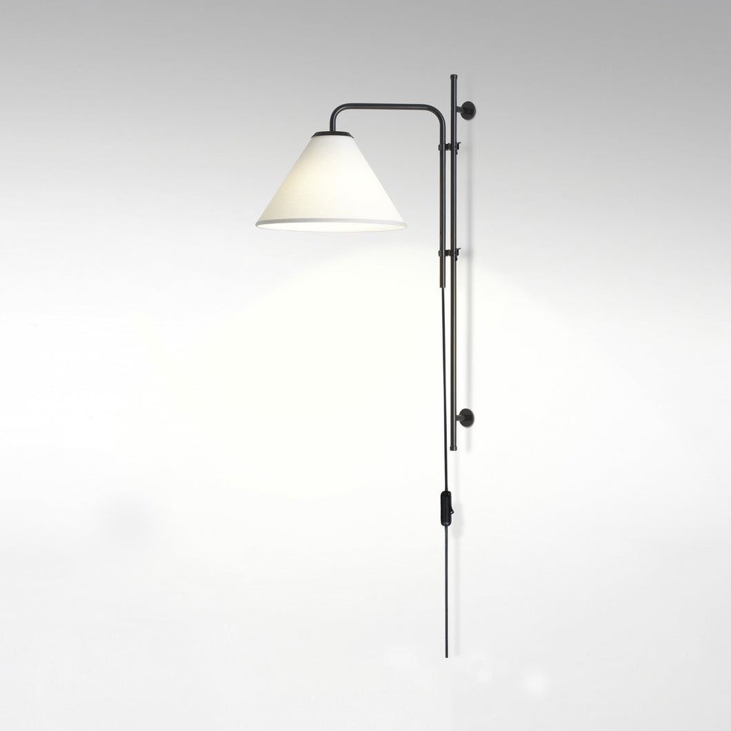 Funiculi A Fabric Wall Light in White.