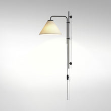 Load image into Gallery viewer, Funiculi A Fabric Wall Light in Sand.

