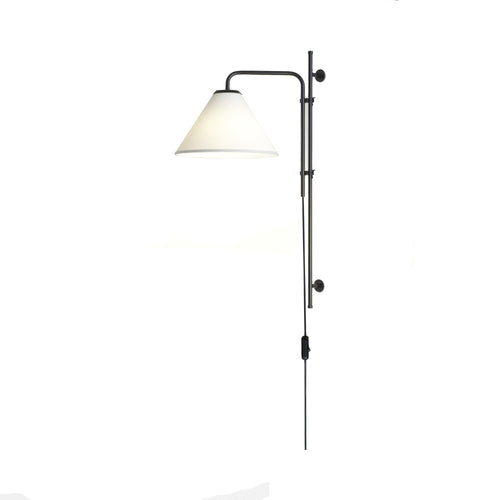 Funiculi A Fabric Wall Light in White.