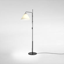 Load image into Gallery viewer, Funiculi Floor Lamp with Fabric Shade in Detail.
