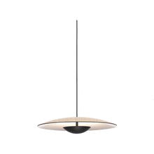 Load image into Gallery viewer, Ginger LED Pendant Light in Oak/White/Small/TRIAC Dimmer.
