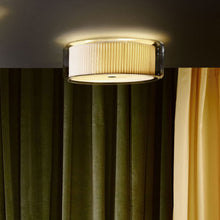 Load image into Gallery viewer, Mercer Flush Mount Ceiling Light in living room.

