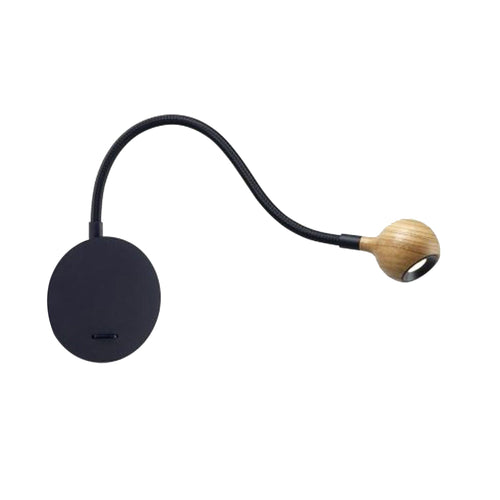 N. Ocho LED Wall Light in Oak.