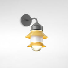 Load image into Gallery viewer, Santorini Outdoor LED Wall Light in Detail.
