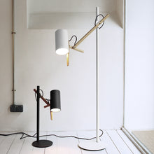 Load image into Gallery viewer, Scantling Floor Lamp in living room.
