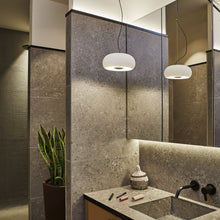 Load image into Gallery viewer, Vetra LED Pendant Light in living room.
