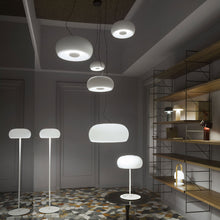 Load image into Gallery viewer, Vetra LED Pendant Light in living room.
