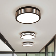 Load image into Gallery viewer, Marue™ Outdoor LED Semi Flush Mount Ceiling Light in living room.

