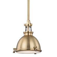 Load image into Gallery viewer, Massena Pendant Light in Aged Brass.
